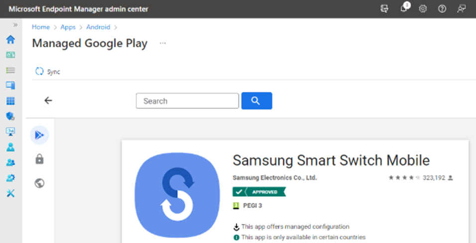 Android Fully Managed Devices and Samsung Smart Sync