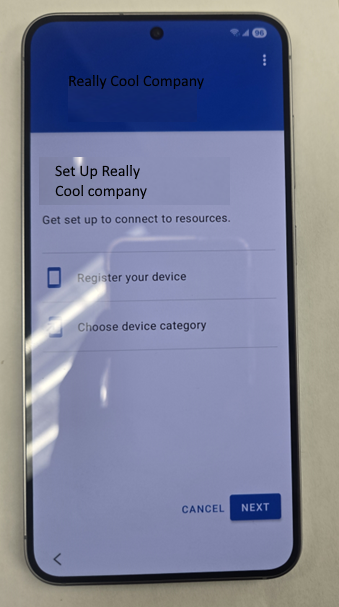 Enrolling an Android Phone