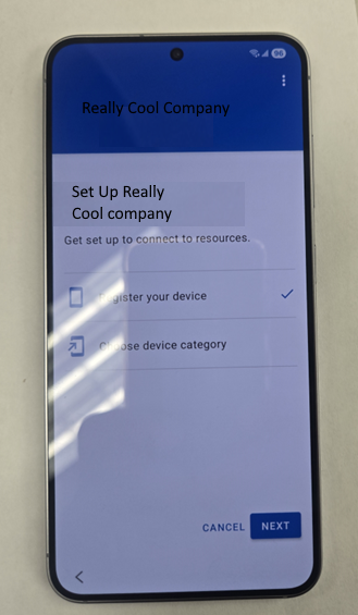 Enrolling an Android Phone