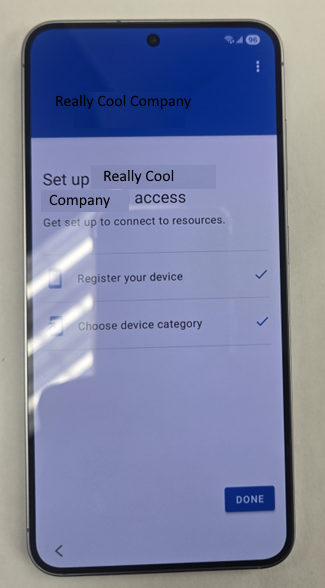 Enrolling an Android Phone
