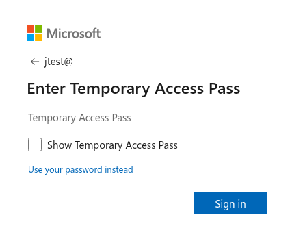 Temporarily Sign in as a User