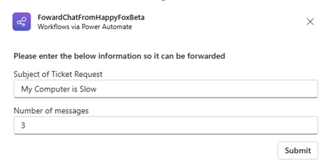 Get Chat Transcripts with Power Automate