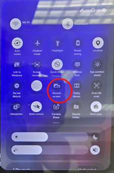 Galaxy Tablet as a Second Screen
