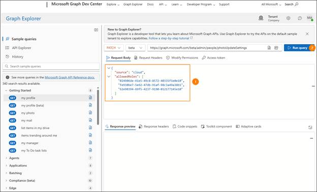 changing photos in Microsoft 365